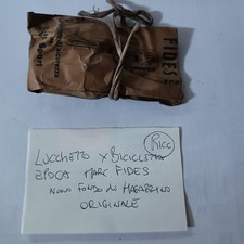 LUCCHETTO FERMA RUOTA - FIDES SPORT - PER BICICLETTE D'EPOCA EROICA Nuovo 