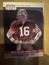 1990 Pro Set - Super Bowl Mvp's Joe Montana #19