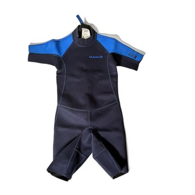 Decathlon Olaian Kinder Neoprenanzug Gr. 115-124 6 Jahre Blau Schwarz