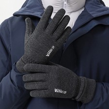 Unisex Warm Fleece Cycling Gloves Touchscreen Compatible Anti-Slip Bicycle Ridin