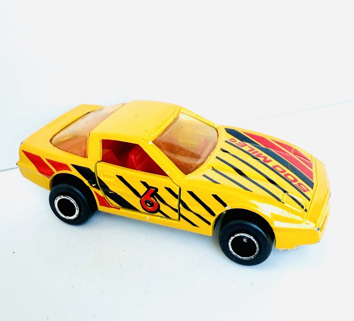 80s MAJORETTE NO.215 268 CHEVROLET CORVETTE 500 MILES YELLOW 1:57