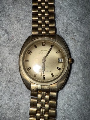 Longines Ultra-Chron Automatic Champagne Gold Dial Vintage Men's
