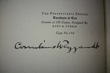  1928 Signed Limited Edition  TUESDAYS AT TEN * Cornelius Weygandt * RARE!!