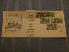 US # 1023 Sagamore Hill  3C Set Of 5 Pent Arts Cachet Unadd FDC W/Label  #10 