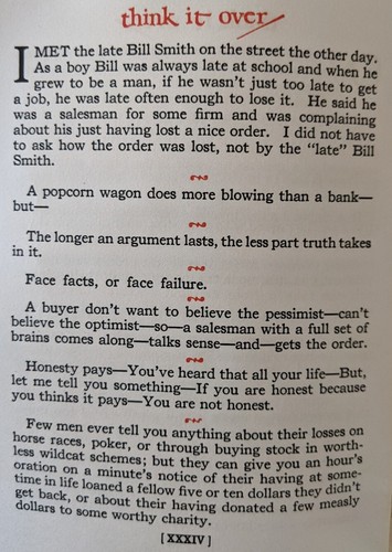 1924 "Think It Over" Booklet 39-pages Useful Humorous Sayings Coleman Cox - Picture 5 of 6