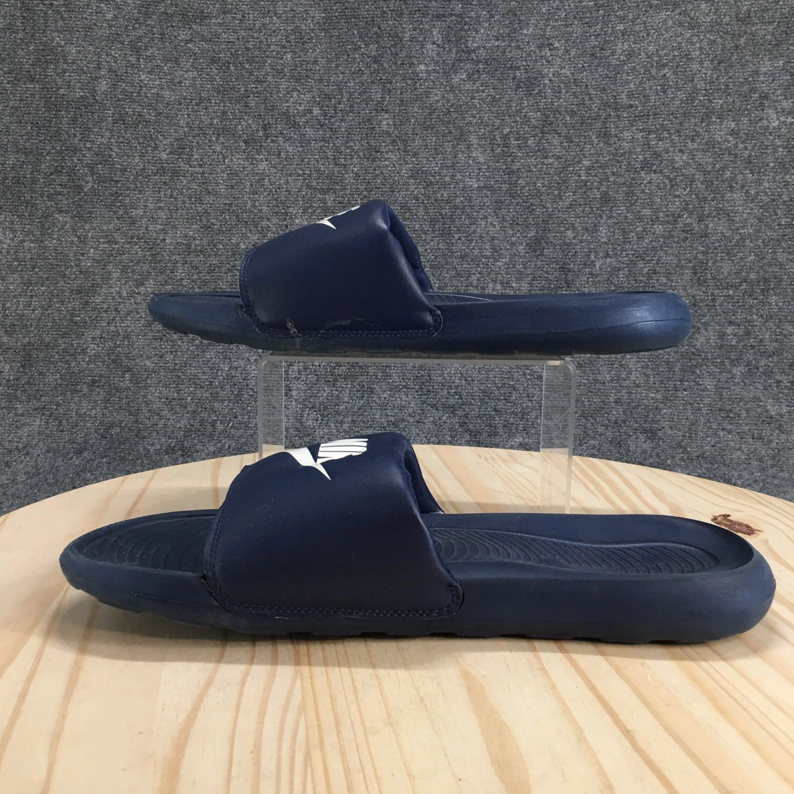Nike Sandali Uomo 14 Victori One Slides Blu Navy Casual Slip On Flat CN9675 401
