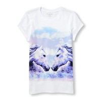 Girls Horse/pony Shirt With Tags Size 5/6 Comfy Spring/summer Kids Girls Horse/pony Shirt With Tags Size 5/6 Comfy Spring/summer Kids