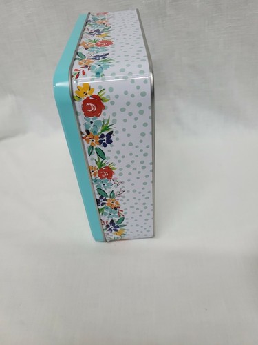 NEW~2 Item The Pioneer Woman Round Container & Square Window Tin - Picture 4 of 12