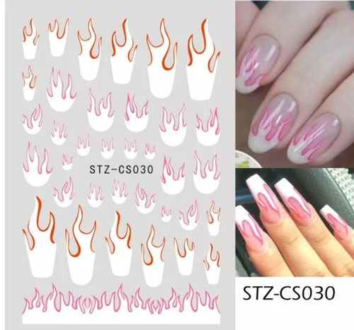 Nail Art Stickers Self-adhesive Stars Flowers Snakes Nail Star Decals Transfers - Picture 82 of 108