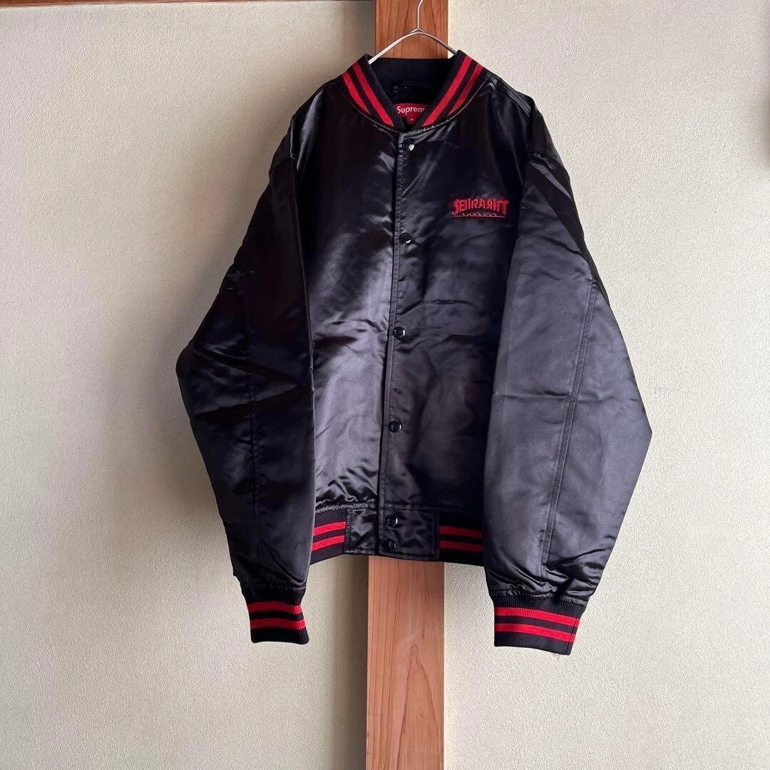 【Sukajan】Supreme x Thrasher logo brodé Sukajan Blouson