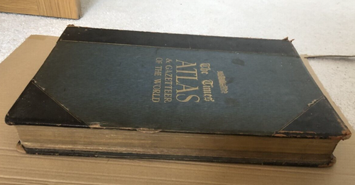 1922 Times Atlas & Gazetteer of the World. Large Format. Very good complete - Picture 3 of 18