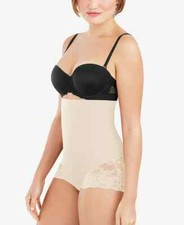 Maidenform Women's Tame Your Tummy High Waist Lace Brief DMS704 - Nude Lace - M