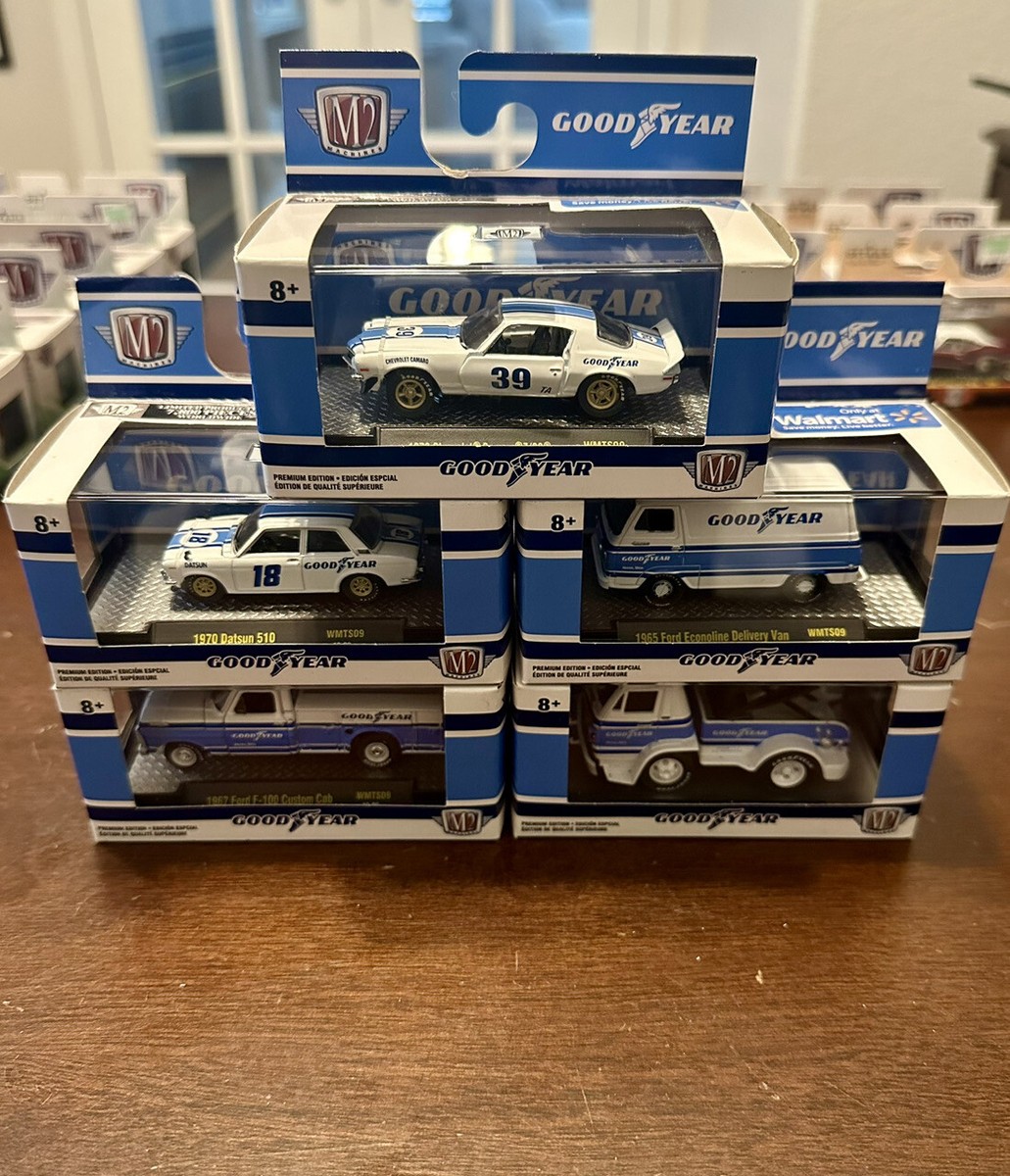 M2 Machines GOODYEAR Walmart Exclusive WMTS09 Set of (5 M2 Machines GOODYEAR Walmart Exclusive WMTS09 Set of (5