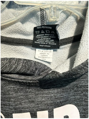 nba sweatshirt youth L (14-16) Gray Black Hoodie Sweater Pullover Basketball EUC - Picture 4 of 7