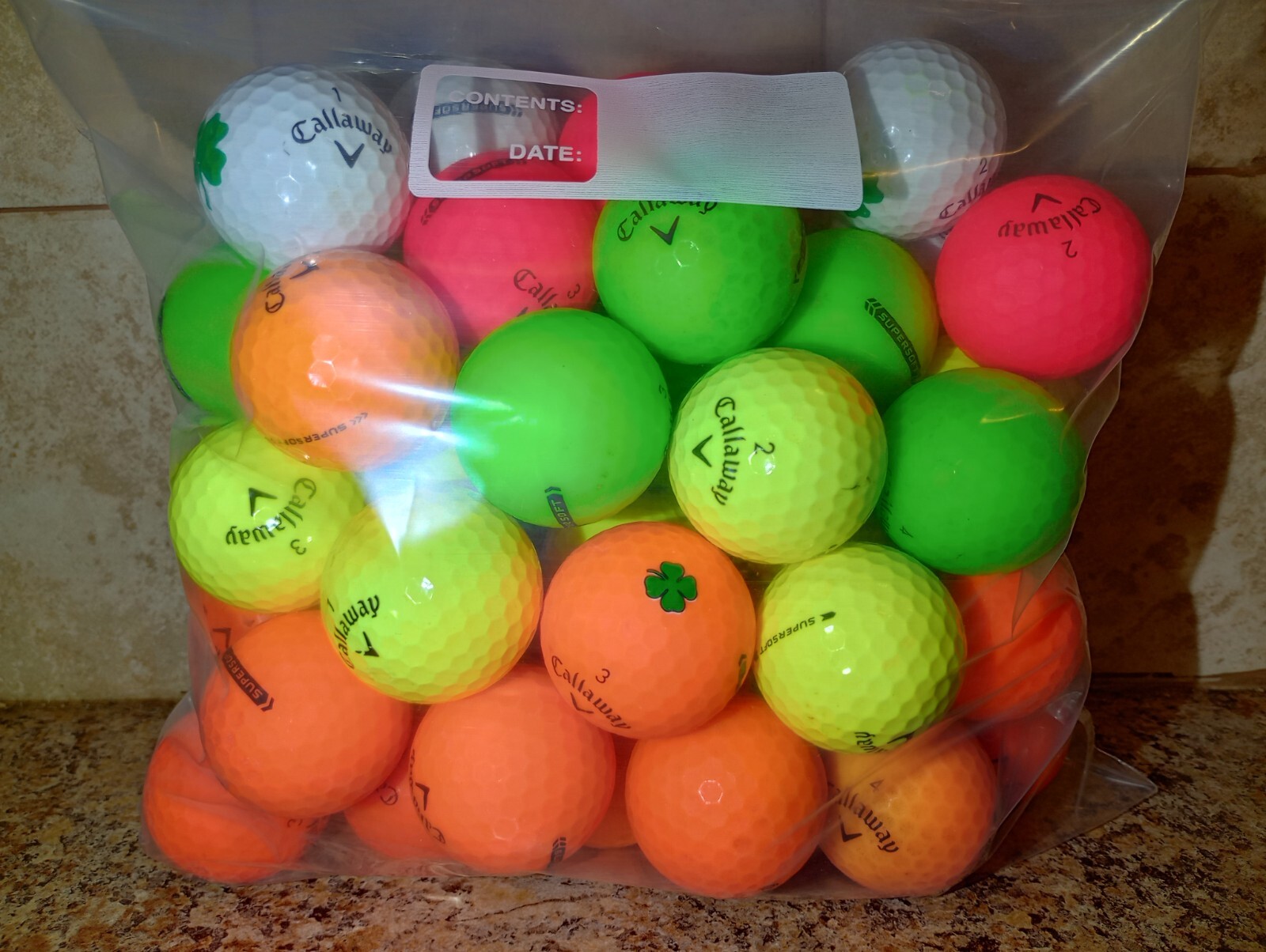 Callaway SUPERSOFT Golf Ball Mix, Lot of 50, used/bulk!