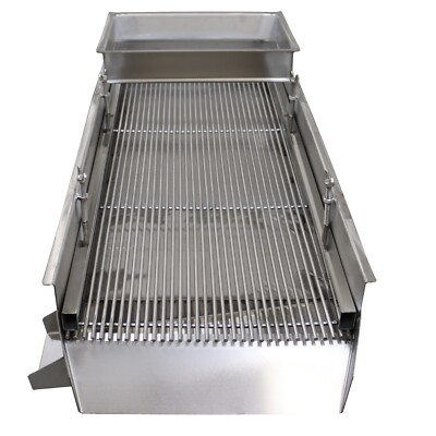 One Layer Electric Stainless Steel Linear Vibrating Screen 6mm Long Strip Screen
