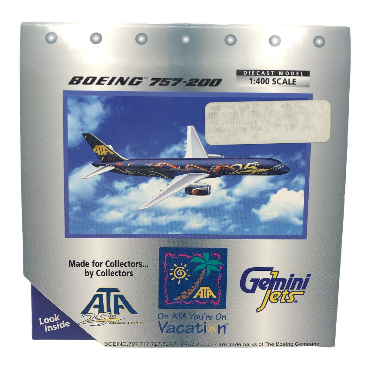Gemini Jets GJATA086 1:400 Scale Die Cast ATA 25th