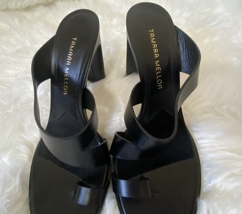 Tamara Mellon Sandalen mit offener Zehenpartie. Schwarz. Größe 39,5 US Größe 9,5 - Bild 4 von 12