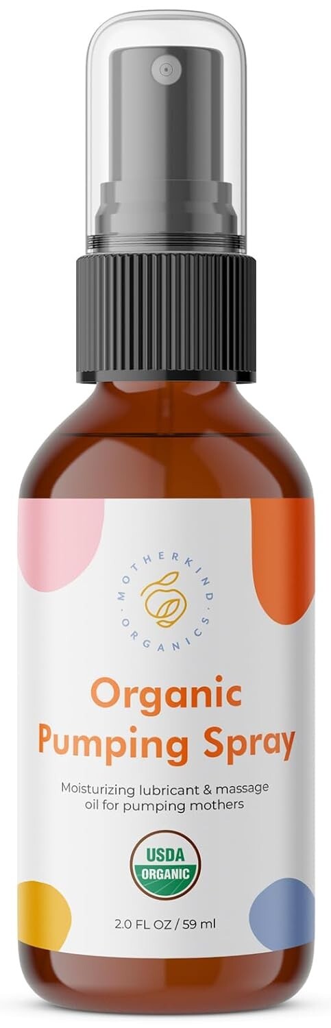 Organic Breast Pumping Spray, Pump Spray Breastfeeding, USDA Certified - 2oz-image