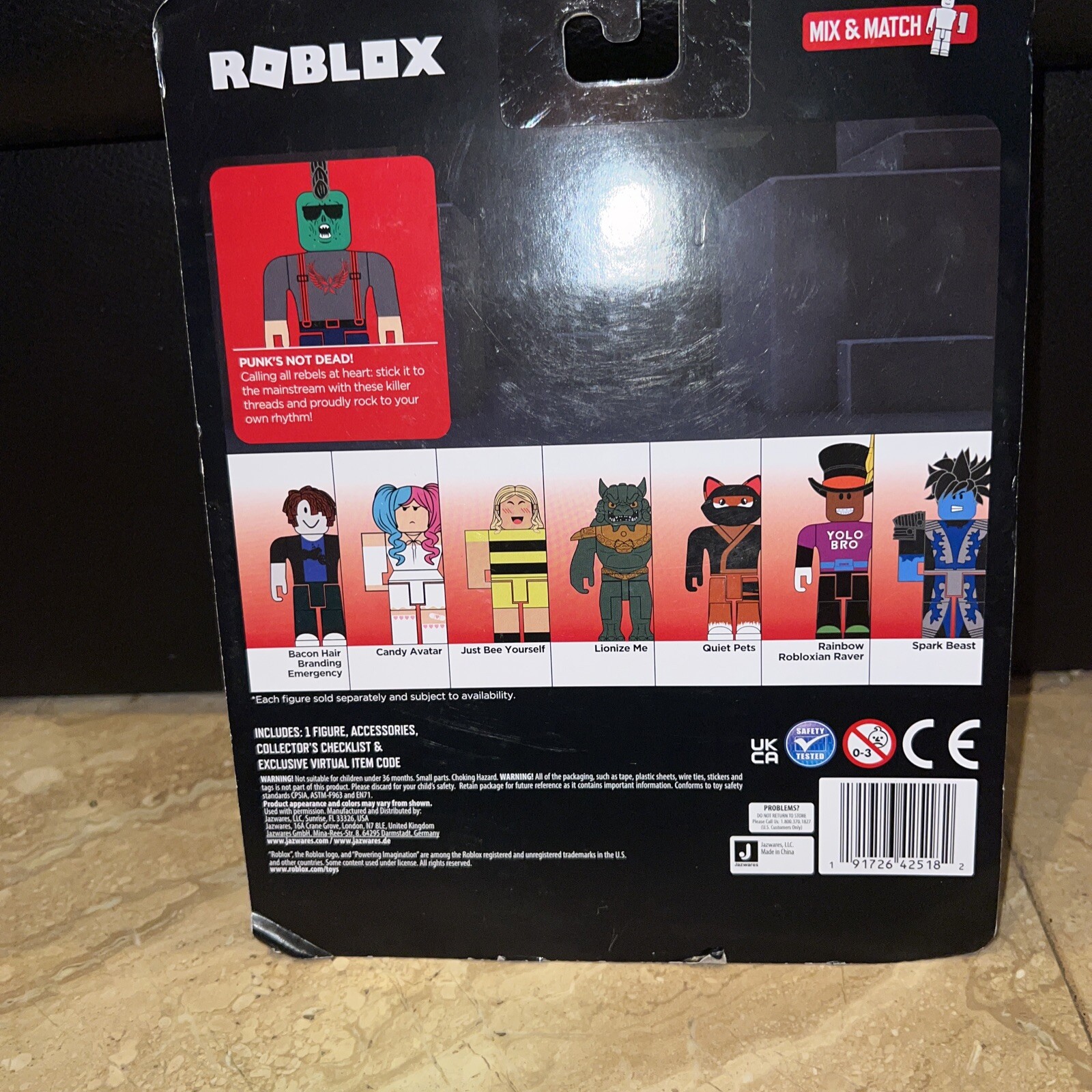  Roblox Avatar Shop Series Collection - Punk's NOT Dead! + Quiet  Pets Bundle [Includes 2 Exclusive Virtual Items] : Toys & Games