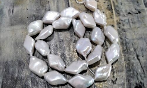 Perla Keshi barroca Nat, pepitas, 15-29x9-13x5-8 mm, aproximadamente 20 piezas, envío gratuito OZ - Imagen 3 de 5