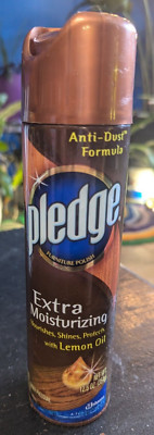 VTG Pledge Furniture Polish Extra Moisturizing w/ Lemon Oil 80% Full 10oz 2005
