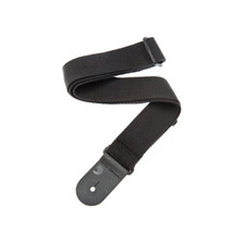 D'Addario Cotton Guitar Strap, Black