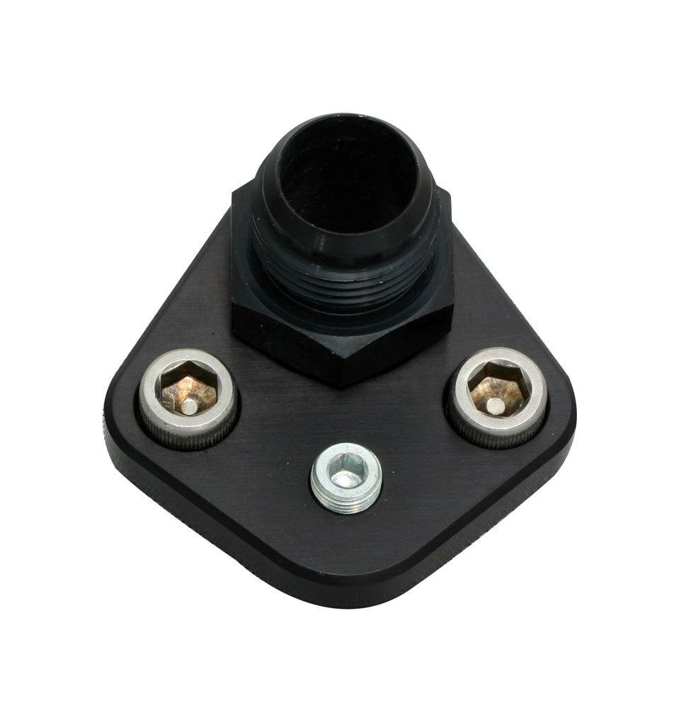 Moroso BBC F/P Block-Off Plate w/Fitting Moroso BBC F/P Block-Off Plate w/Fitting