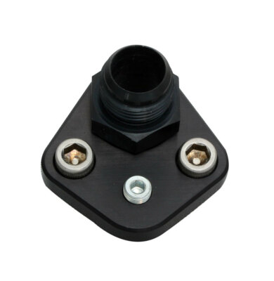 Moroso BBC F/P Block-Off Plate w/Fitting Moroso BBC F/P Block-Off Plate w/Fitting