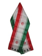 Iran Country Lightweight Flag Printed Knitted Style Scarf 8"x60"