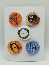 The Elder Scrolls button badges Skyrim