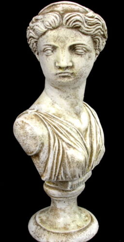 Vintage antike Oberfläche griechische Büste der Artemis Kunst Statue Skulptur Wohnkultur - Bild 3 von 8
