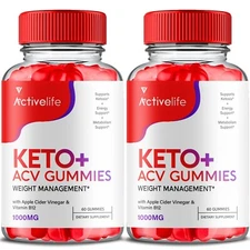 (2 Pack) Activelife Keto + ACV Gummies For Weight Loss Advanced (120 Gummies)