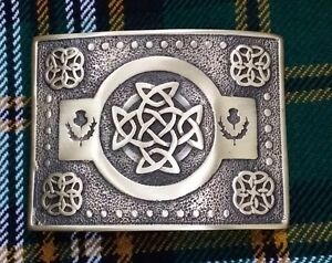 Brand New Men Celtic Kilts Belt Buckle Antique brass Finish Celtic Knot
