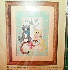 Something Special Cross Stitch Love Me, Love My Cat 50274 5 x 7 Inches