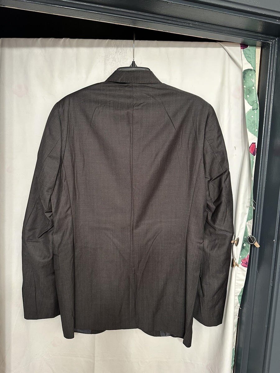 Zignone Saks Fifth Avenue Men's Charcoal Wool Lined Sport