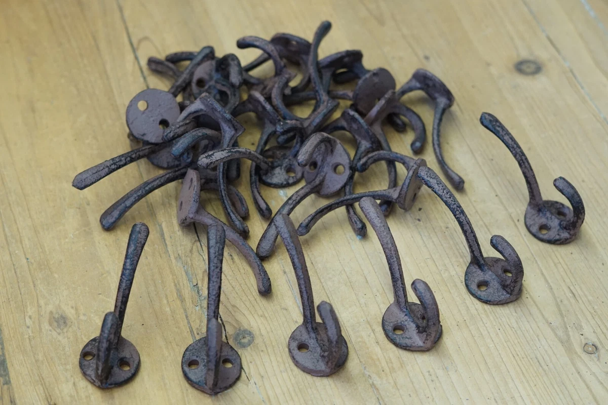 25 Rustic Hooks Key Hook Cast Iron Hat Wall Hooks Small Mounted Bath  Wholesale