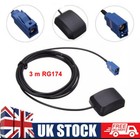 Fakra Female Gps Car Aerial Signal Antenna 3M Rg174 Cable Magnetic Base Radio
