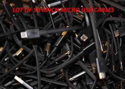 X50 - Samsung 6'' inch Fast Charging Cable Micro USB Data Cord For Android / etc 