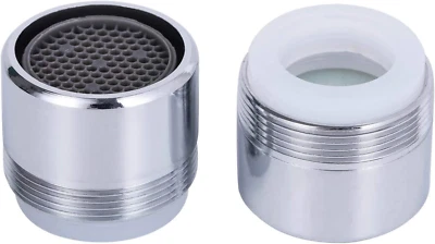 NIDAYE 2 Pack 2.2 GPM Sink Faucet Aerator Male and Female Dual Thread Aerator Regula