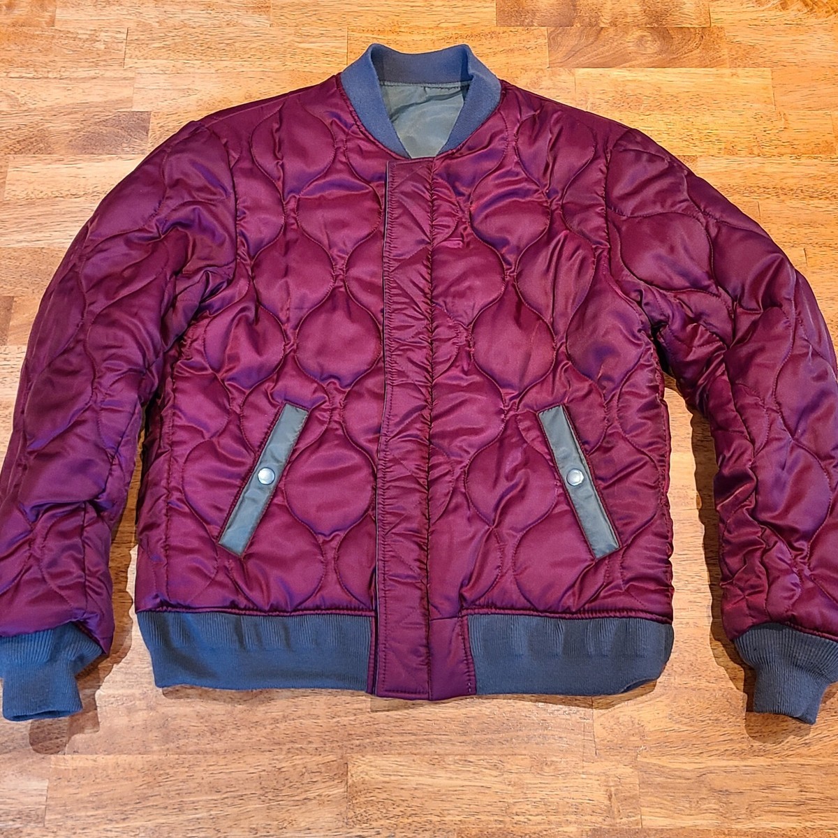 Bomber Réversible The Kooples Taille S Vert - Occasion Très Bon état, Style Rock