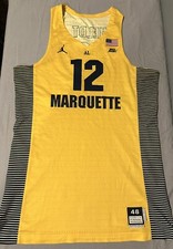 Mens Marquette Basketball Jersey Heldt #12 Player Issued PE Size 48+4 2016-2017