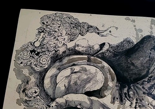 1933 Salvador Dalí Original Tinta Dibujo Boceto Pintura Obra de Arte Firmado Gouache - Imagen 6 de 24