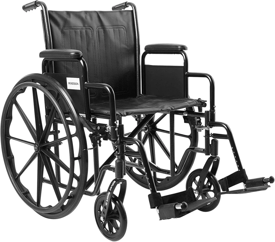 Braço para cadeira de rodas McKesson swing-away 20" largura 350 lb ENTREGA EM 1-2 DIAS ÚTEIS - Imagem 2 de 4