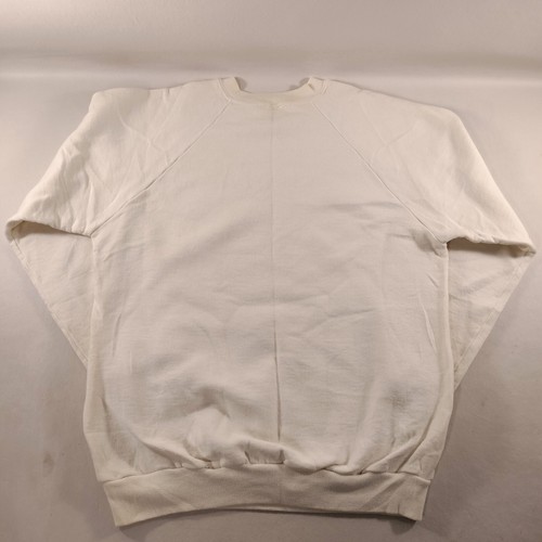 Felpa girocollo bianca vintage JERZEES Nantucket taglia large - Foto 5 di 10