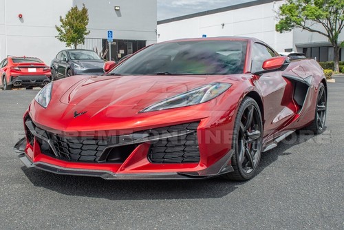 20-Up Corvette C8 Z06 | Z07 CARBON FIBER Front Lip Splitter & Side Canards - Picture 5 of 7