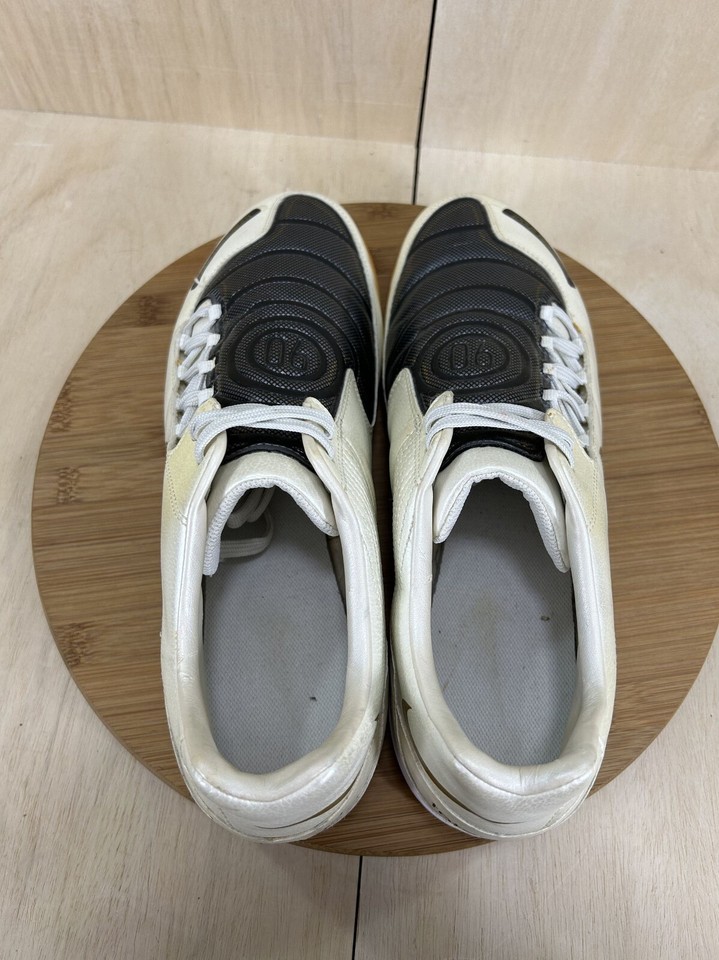 Nike Total 90 White Black Leather Indoor Soccer Shoes Mens Size 12.5 eBay
