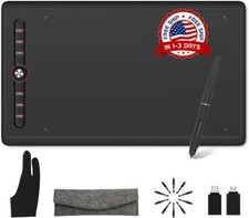 Tableta gr fica para dibujar con gran espacio potente compatibilidad color negro