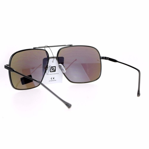 Air Force Sunglasses Unisex Retro Fashion Metal Square Pilot Shades UV400 - Picture 21 of 30