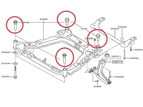 4x Silent Wiegenblock Lagerbuchse für NISSAN QASHQAI J10 I +2 J11 II - Bild 4 von 4